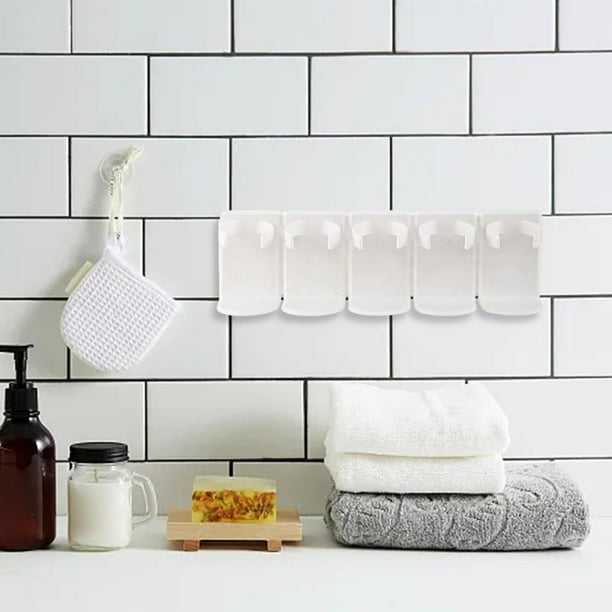 Estante para especias de pared, estante para almacenamiento de botellas de condimentos de cocina, fácil de instalar, contenedor de almacenamiento de blanco Macarena especiero de montaje en pared