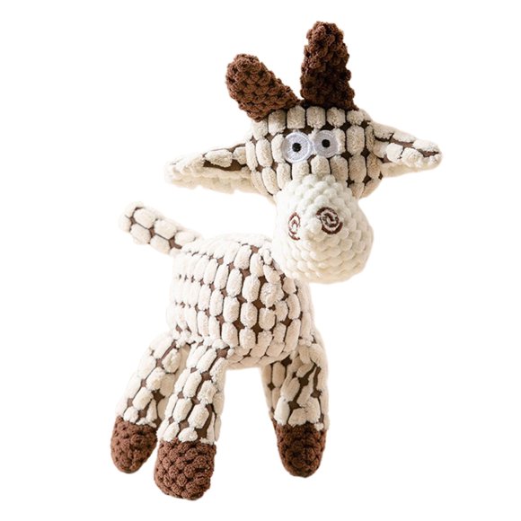 CSChome Sound Toy Squeaky Toy Built-In Sound Bite Resistant Donkey Shape Cleaning Interactive Pet Supplies