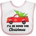 thumbnail image 3 of Inktastic I'll Be Home for Christmas Truck with Tree Boys or Girls Baby Bib, 3 of 4