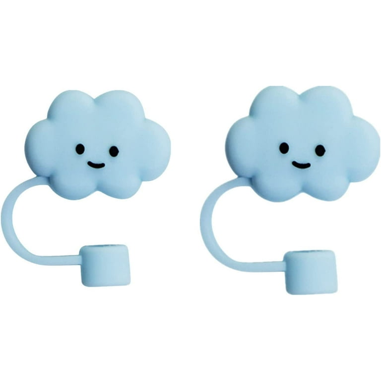 Straw Tips Cover Reusable Straw Toppers Kawaii Cloud - Temu