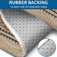 thumbnail image 4 of Beige Geometric Diamond Wave Pattern Bathroom Rugs Sets 3 Piece,Toilet Cover Set,Absorbent Non Slip Bathroom Mats Sets with U-Shaped Contour Rug Toilet Rug Set, 4 of 5