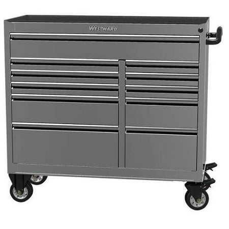 Westward Rolling Cabinet Stainless Steel Stainless Steel 34f777