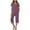 Purple, variant on ZZwxWA Two Piece Sets for Women Summer Womens Pajamas Homewear Short Sleeve Tops and Capris Pants Solid Women's Casual Outfits Soft 2 Piece Nightwear Set Holiday Gift Finder