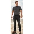thumbnail image 2 of Flame Resistant FR Denim Jeans - 100% C (W38 x L32, Medium Black Denim - Beige Thread), 2 of 5