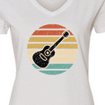 thumbnail image 4 of Inktastic Guitar Music Gift for Guitarist Musician Women's V-Neck T-Shirt, 4 of 5