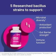 Microbiome Labs MegaSporeBiotic Probiotics for Women & Men - Spore Based Probiotics for Digestive Health - Shelf Stable & Travel-Friendly 60 Capsules