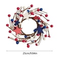 thumbnail image 3 of Orangide Patriotic Wall Wreath Red White Blue Stars Decoration, Front Door Hanging for 5th of July Veterans Day Memorial Day Parties, Indoor Outdoor Home Decor, 3 of 6