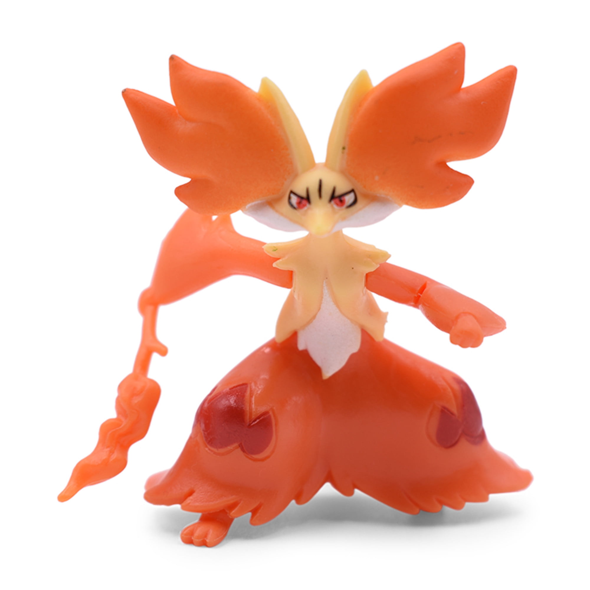 Wilomis Pokemon XY Fire and Psychic Type Delphox Cute Joints Movable Action  Figure Model Toys 2.55