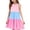 52#Pink, variant on Girl's Dresses Sleeveless Tiered Swing A-Line Cute Midi Casual Sundress