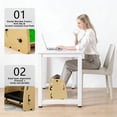 thumbnail image 3 of Descansa pies ajustable para debajo del escritorio Arejonner, verde, 3 of 7