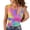 C-Hot Pink403, variant on Camisole Tops For Women Summer Sexy Slim Fit Tank Top Tie Dye Hallow Out Spaghetti Strap Asymmetrical Beach Vacation Clothes Soft Cami Shirt