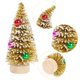 thumbnail image 3 of Mini árboles de Navidad Yookat, 12 unidades con base de madera, 10 cm, 12 colores, 3 of 7