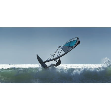 Spain Andalusia Wind Surfing In Cape Trafalgar Cadiz Stretched Canvas - Ben Welsh  Design Pics (8 x