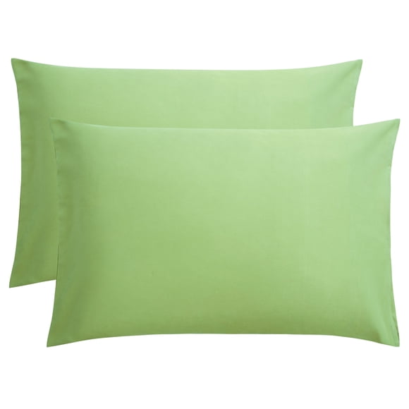 JWWWJ 1800 Count Double Brushed Microfiber Envelope Pillowcases Set of 2, King, 20" x 36", Sage Green