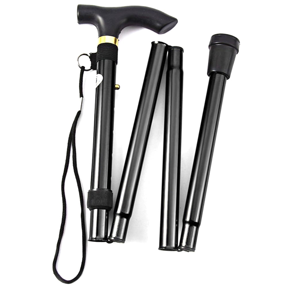 Aluminium Alloy Folding Cane Portable Hand Walking Stick Trekking