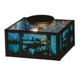 thumbnail image 6 of Meyda Tiffany 163101 Moose At Lake 2 Light 15" Wide Semi-Flush Square Ceiling Fixture -, 6 of 7