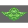 thumbnail image 2 of Girl's Star Wars St. Patrick's Yoda Clover Face  Graphic Tee Black Large, 2 of 4