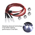 thumbnail image 4 of Peahefy RC Car LED Light, RC Accessory,4PCS 5mm Headlights RC Accessory LED Lights for Model Drift Car Vehicle, 4 of 8