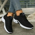 thumbnail image 2 of Women's Air Cushion Sports Shoes, Comfortable Lace Up Knitted Low Top Running Sneakers, Outdoor Athletic Shoes-43, 2 of 6