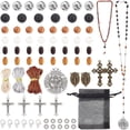 thumbnail image 1 of Kit para hacer rosarios de 359 piezas, collares de primera comunión, suministros para hacer oraciones y dijes., 1 of 6