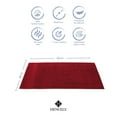 thumbnail image 4 of Hencely 2-Pack Turkish Cotton Bath Sheets – Oversized 35x64 in – Soft, Absorbent, Quick Dry – Red, 4 of 7