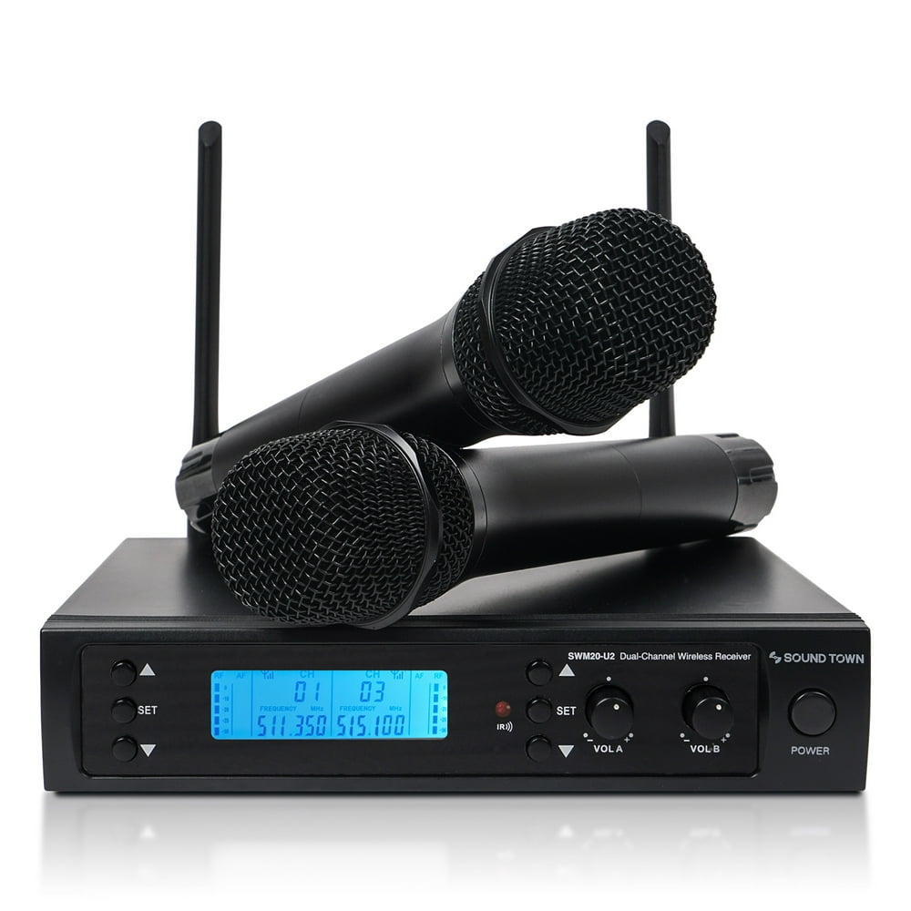 Sound Town 200Channel Professional UHF Wireless Microphone System with