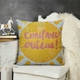 thumbnail image 2 of YINGXI  Boho Yellow Sun Hello Sunshine Throw Pillow Case,Cute Warm Summer Sun Decorative Cushion Cover for Farmhouse Home Living Room Bedroom Patio Terrace,Gifts for Family Friends Women Girls 18x18in, 2 of 5