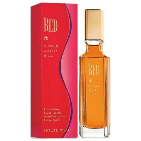 Giorgio Beverly Hills Red Eau De Toilette, Perfume for Women, 3.0 fl oz