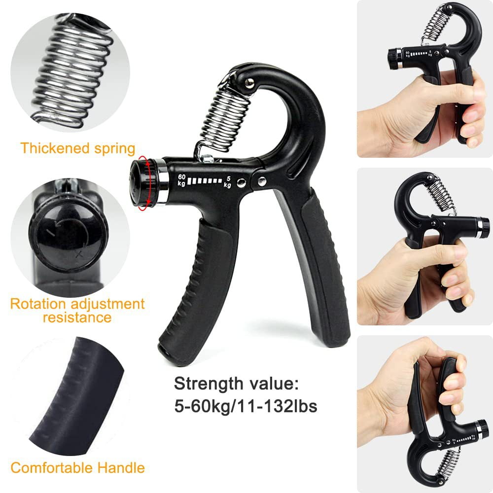 Adjustable Grip Set Hand Trainer Grip Ring Finger Exerciser Combination Fitness Supplies Five-piece Set