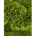 thumbnail image 4 of Unique Loom Solid Shag Collection Area Rug (6' 1" Round Grass Green), 4 of 7