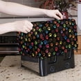 thumbnail image 5 of TSOVTHRID Colorful Dog Paw Print 4 Slice Toaster Covers Kitchen Accessories Multicoloured Decor Anti-scratch Bread Maker Oven Washable Covers, 5 of 8