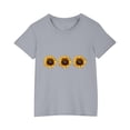 thumbnail image 1 of RXIRUCGD 2025 Vêtements d'Été pour Enfants T-shirt Imprimé Mode Mignon Col Rond Manches Courtes, 1 of 5