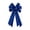 Blue, variant on Large Velvet Christmas Bow with Gold Trim, 20.87 Inch Decorative Tree Topper Ornament for Wreath Gift Topper Indoor Holiday Home Decoration