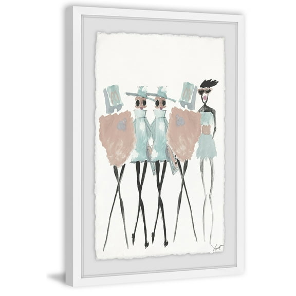 Twig Legs Framed Painting Print