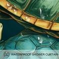 thumbnail image 3 of Sea Turtle Waterproof Printed Shower Curtain Set with Hooks - Bathroom Decoration, 3 of 5