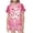 I Multicolor, variant on Auroural Pajamas Kids Girls Size 6 Girls Button Front Pajama Top & Shorts Set, Heart Shaped Print, 2-Piece, Sizes 2-14 & Plus