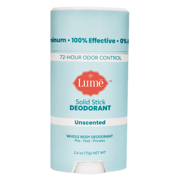 Lume Natural Solid Deodorant Stick Whole Body Deodorant Aluminum