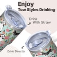 thumbnail image 4 of 20OZ Dog Themed Coffee Cup with Handle Straw and Lid Paw Print Travel Tumbler Cute Drinkware for Women Friends Unique Holiday Birthday Gifts Fits Car Cup Holders, 4 of 6