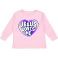 thumbnail image 3 of Inktastic Jesus Loves Me Boys or Girls Long Sleeve Toddler T-Shirt, 3 of 5