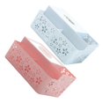 thumbnail image 3 of Multifunction Desktop Tissue Holder Rectangular Plastic Assorted Color for Living Room Use 2Pcs, 3 of 3