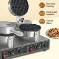 thumbnail image 3 of Commercial Waffle Maker with Non Stick Plates and Adjustable Temperature Timer, Electric Dutch Pancake Dorayaki Machine for Hotel Bakery Restaurant Home, 3 of 7