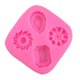 thumbnail image 1 of 4 agujeros silicona chocolate moldes gema forma regalos perfectos para los amantes del horneado Feliz Sencillez, 1 of 5