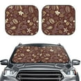 thumbnail image 2 of Fotbe Coffee and Flowers Juego de 2 Piezas de Parasoles para Parabrisas | Bloqueador Solar para Auto | Accesorios Plegables para Protección Solar Interior-Small, 2 of 6