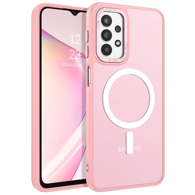 Funda magnética delgada para Samsung Galaxy A23 de GUAGUA, color rosa