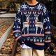 thumbnail image 1 of Suéter de estilo étnico de moda nacional de otoño e invierno, camisa de punto retro japonesa para hombre, camisa básica holgada para pareja, 1 of 6