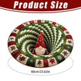 thumbnail image 4 of Christmas 3D Rugs Optical Illusion,Vortex Floor Mat with Christmas Pattern,Non-Slip Santa Claus Round 3D Effect Design Floor Mat for Festive Xmas Holiday Party Home Indoor Decorative, 4 of 9
