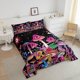 thumbnail image 3 of Exótico set de cama de setas para Niños Niñas,Plantas silvestres Borgoña Planta Todos, 3 of 7