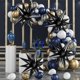 thumbnail image 2 of Globo TOTAFAM Black Star con forma de cono de aluminio de 12 puntas, 60 unidades, para bodas, 2 of 7
