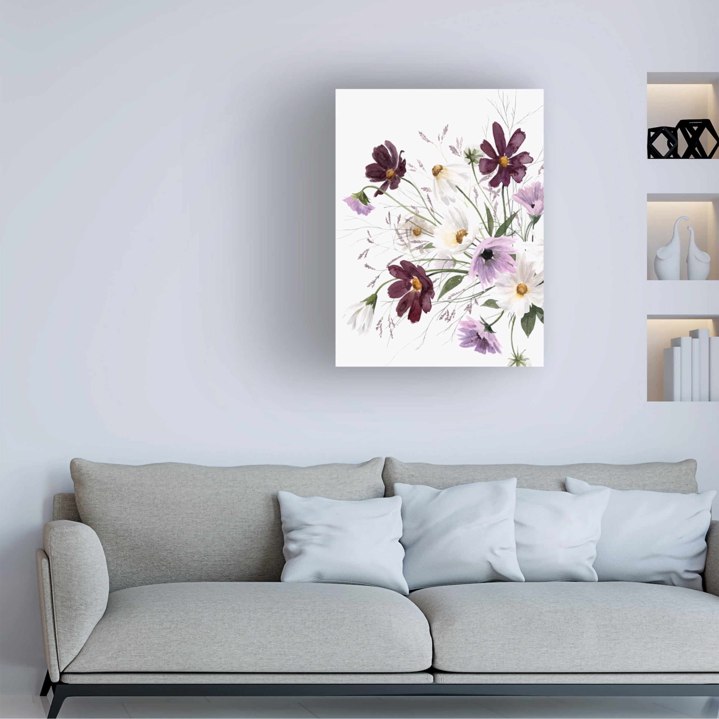 Grace Popp 'Amethyst Bouquet I' Canvas Art