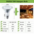 thumbnail image 4 of HIBIBUD 6PCS Dimmable PAR30 Long Neck (PAR30L) Halogen Flood Bulbs Light,75W 120V E26 Base Warm White for Recessed, 4 of 7